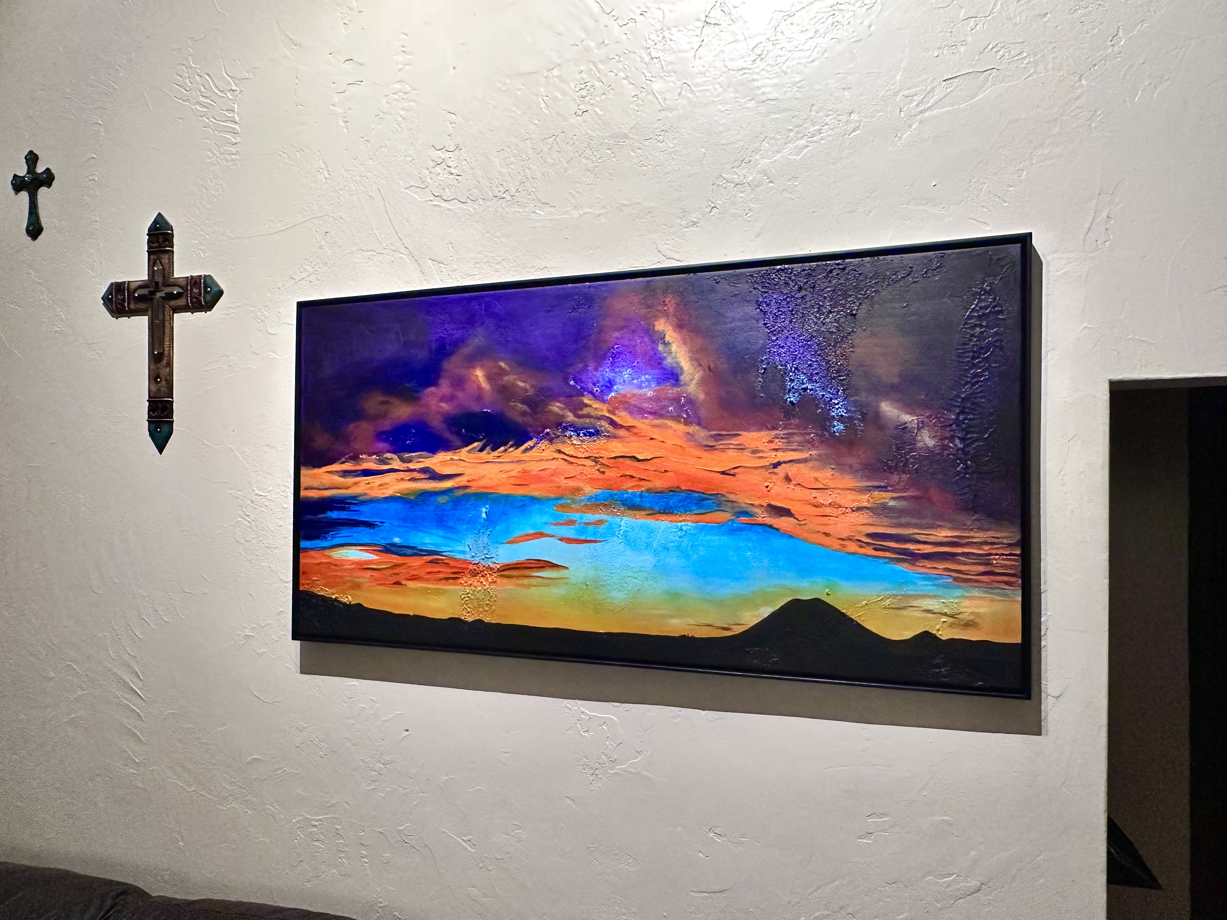 Facing West: Capulin Volcano View I — original painting by Nathaniel Franklin